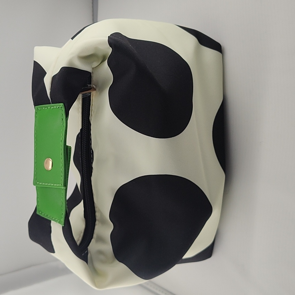 Kate Spade NWOT Black and White Polka Dot Cosmetic Bag Plus Bookmark - Picture 6 of 7